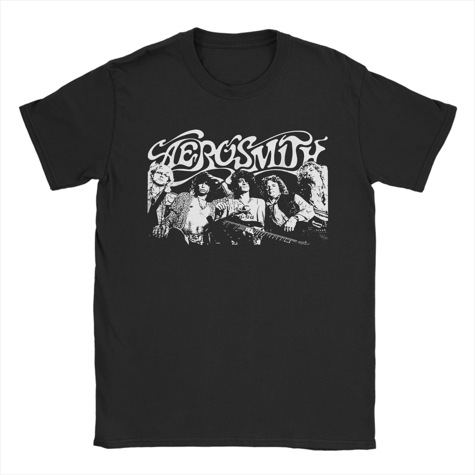 

Men T-Shirt Aerosmith - Wings Tour 74 Amazing 100% Cotton Tee Shirt Short Sleeve T Shirts O Neck Clothes Summer S
