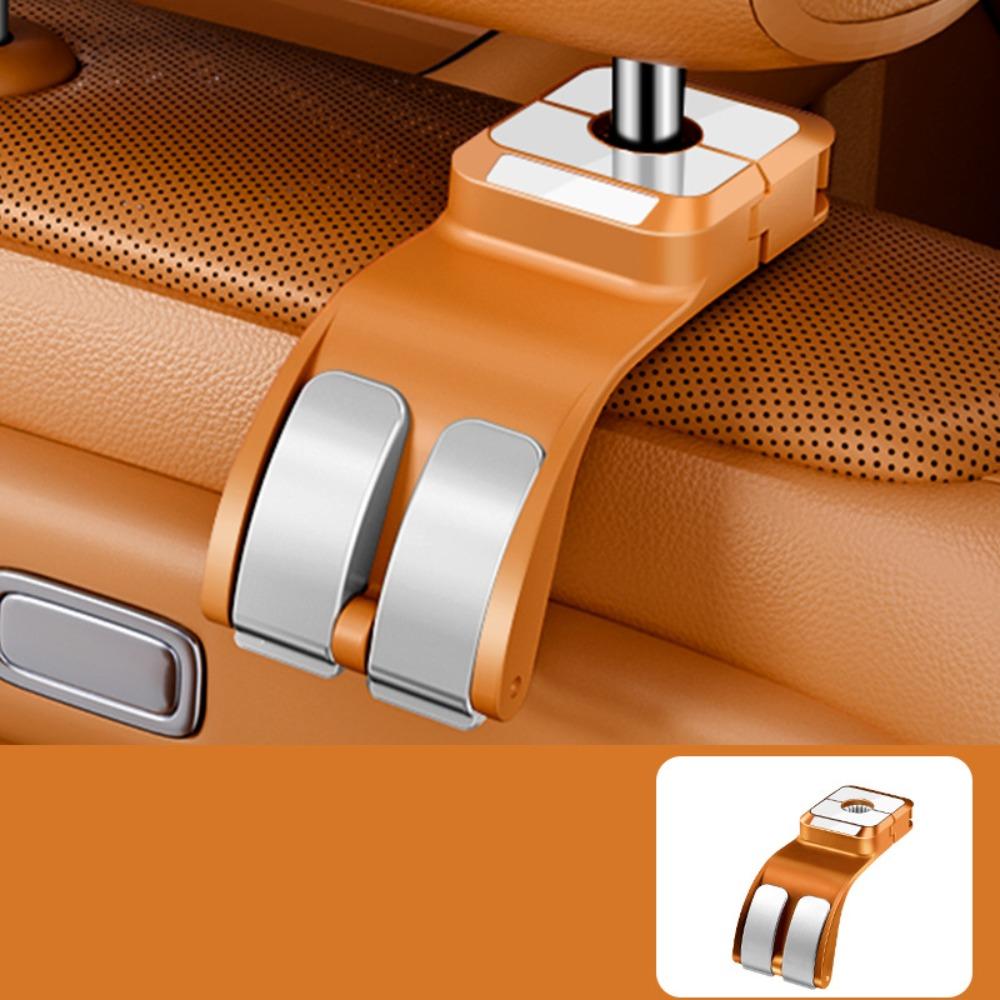 

Double Hooks Car Back Seat Storage Hook Stretchable Auto Fastener Hooks Handbag жовтий/помаранчевий