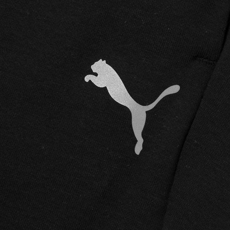 Puma Logo Behová Fitness Tréning Pohodlné Pletené Športové Nohavice Pánske nohavice Čierna 687568-01