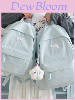 Youthful Nylon School Backpack With Fabric For Girls In Campus Settings