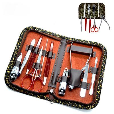10 pièces/ensemble coupe-ongles Kit de tondeuse utilitaire professionnel en acier inoxydable manucure ensemble d'outils à ongles