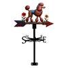 Metal Weather Vane Outdoor Wind Indicator Rustic Style Dog Wind Vane Rooftop Decoration for Shed Garden Yard Decor