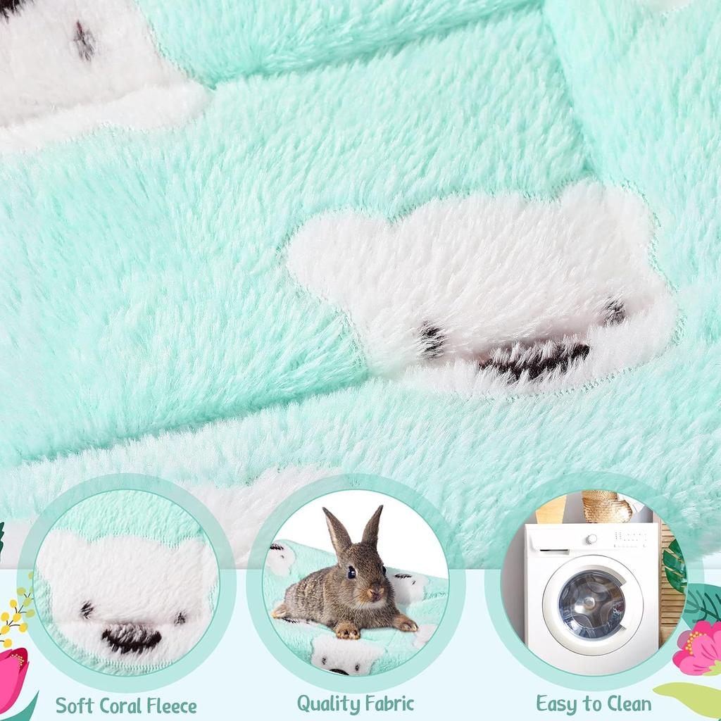 Jetec 2 Pieces Guinea Pig Bed Rabbit Bed Small Animal Hamster Warm Mats Winter Warm for Bunny Hamster Squirrel Hedgehog Chinchilla Small Animal