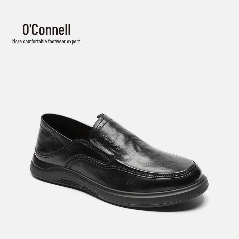 Aokang Men s Business Formal Slip-on Leather Shoes 39