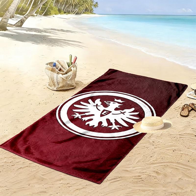Eintracht Frankfurt Print Beach Towel, Large Soft Quick Dry Towel for Beach Camping Swimming