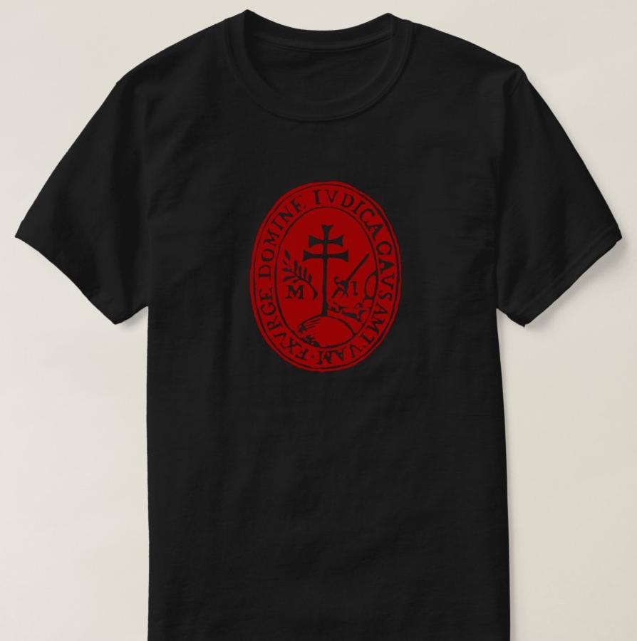 New Spain Holy Office of The Inquisition Dark Red Seal T Shirt Short Sleeve 100 Cotton Casual Tshirts Loose Top Size S3XL