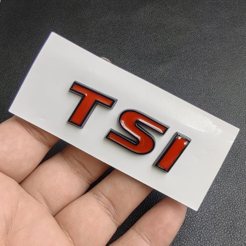 3D ABS TSI Bil Logo Emblem Bil Bagasjelokk Merke Dekal