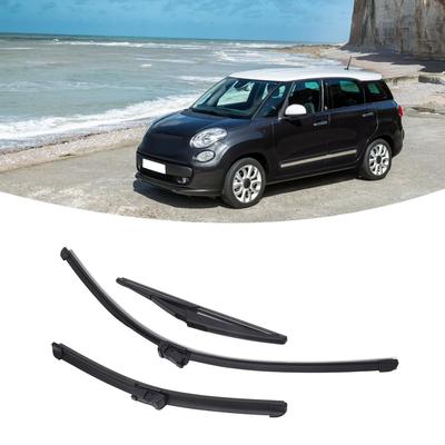 Balais d'essuie-glace avant arrière en caoutchouc souple pour pare-brise, remplacement pour Fiat 500 500C 500L 2009 à 2025