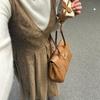 Korean Style Retro Brown Tote Bag Women Leather Texture Metal Lock Handbag Ladies Large Capacity Luxury Design Underarm Bag 2025