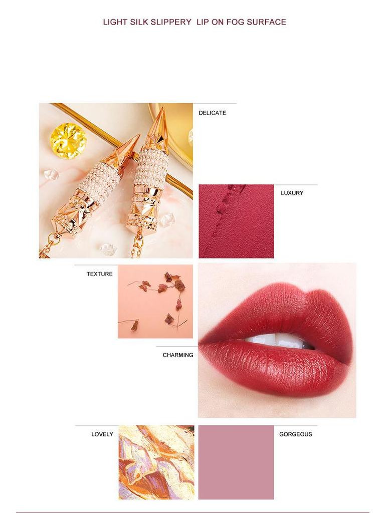 Mark Andy Queen Scepter Three-Color Long-Lasting Matte Lipstick - Koi Color