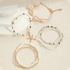 7 Pcs Stackable Starfish Pendant Bracelet Set with Mini Seed Beads - Handcrafted Beach Jewelry for Women