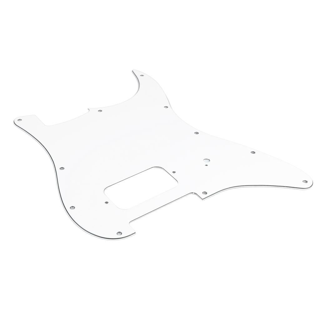 Electric Guitar Pickguard Pick Guard Plate PVC Instrument Accessory for Playing Performance White