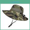 Outdoor Camouflage Fisherman Hat With Wide Brim Sun Protection For Summer Activities