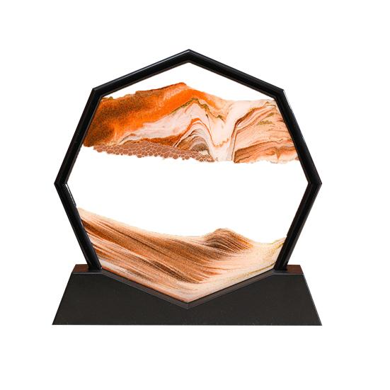 Nowoczesny ruchomy obraz piaskowy 3D kolorowy piasek relaksujący prezent