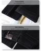Black Velvet High-Waisted Wide-Leg Women's Jeans, Winter 2025 Petite Loose Fit Drape Style.