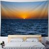 Oceano, Alba, Tramonto, Paesaggio a Telaio, Grande Appeso da Parete, Decorazione da Parete Hippie, Tessuto di Sfondo, Decorazione Artistica per la Casa