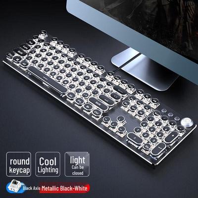 Qianxingzhe Z6 Retro Punk Wired Mechanical Keyboard