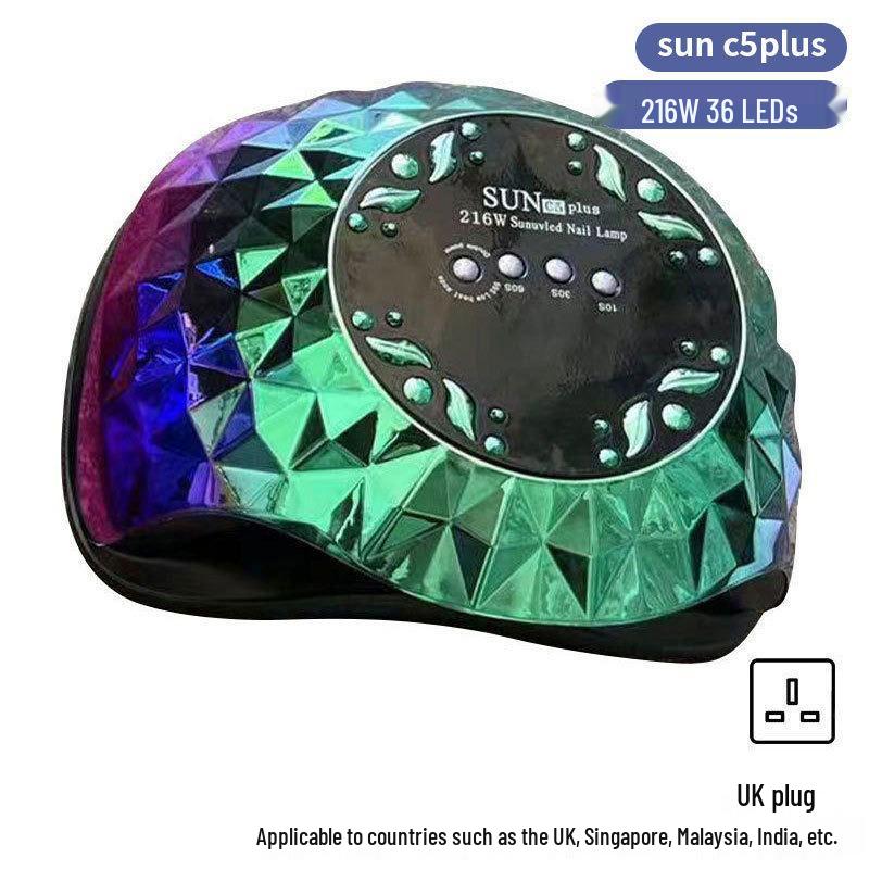 Dazzling 256W LED Nail Curing Lamp, Quick Dry Gel Lamp for Salon Use