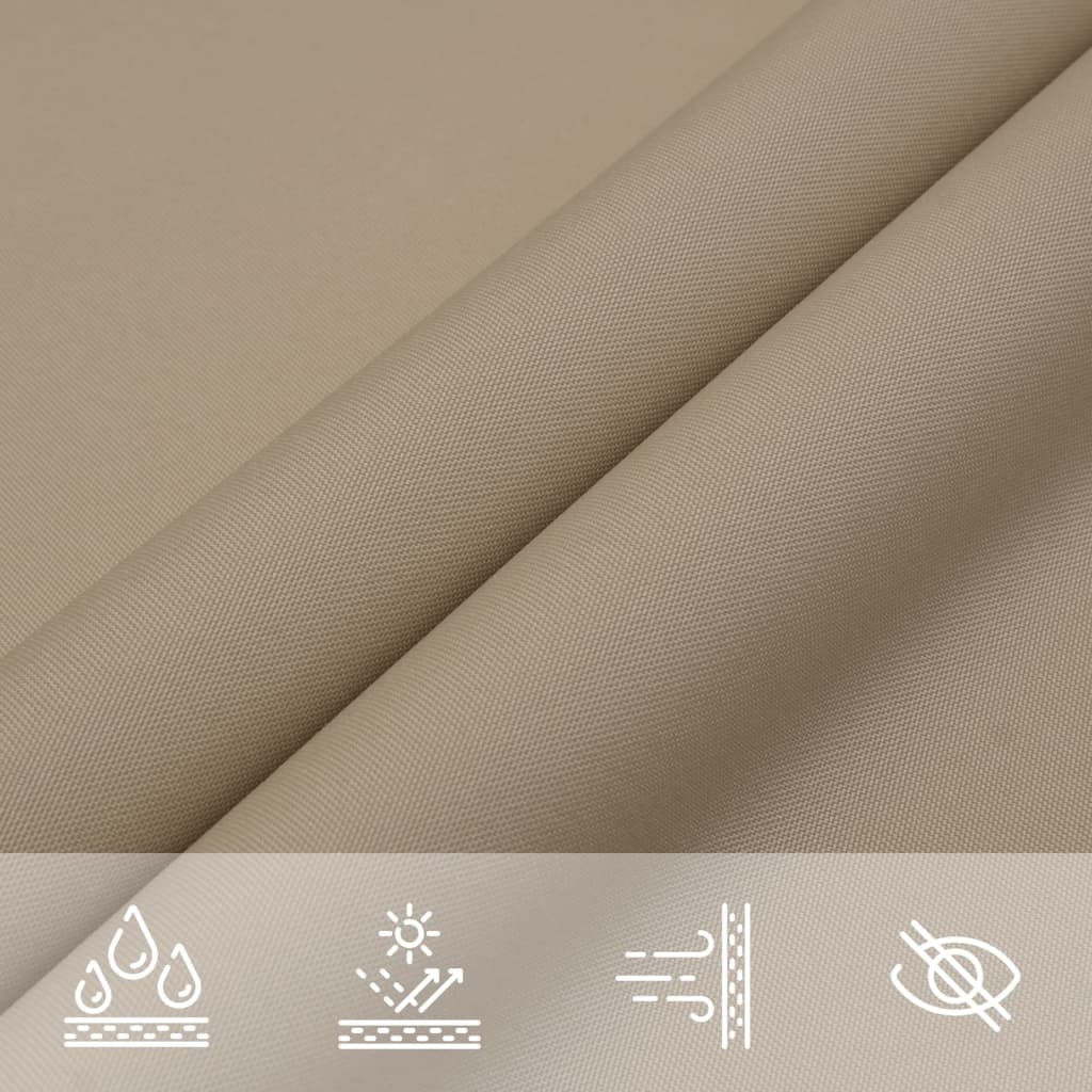 Vidaxl Kwadratowy Żagiel Ogrodowy, Tkanina Oxford, 3,6X3,6 M, Taupe