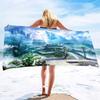 Oversized Microfiber Sand Free Towels Pool Beach Towels Quick Dry Beach Towel Chinese Style Beach Towel for Women and Men