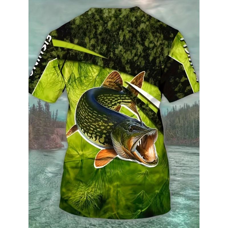 3D animal pattern T-shirt digital printing round neck short sleeve men's new style