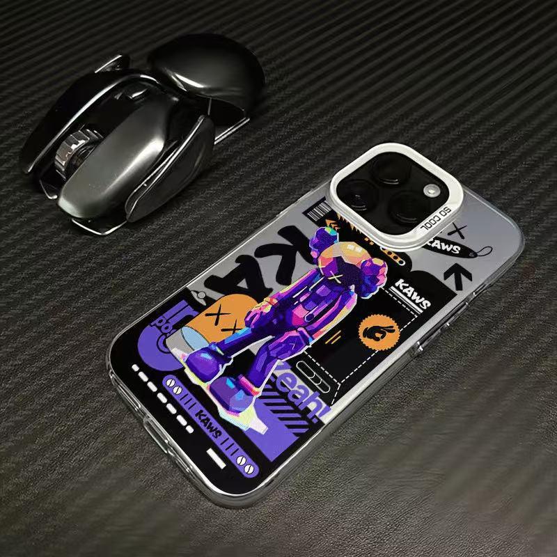 

Purple Cross Silver Phone Case for Apple 16/15 Pro Max, 14/13, 12/11, Xr, 8 - Popular Hot Item iPhone 8