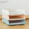 Creative Multi-Layer Desktop File Box Materials File Shelf Office Three Layer File Tray File Folder Storage Box