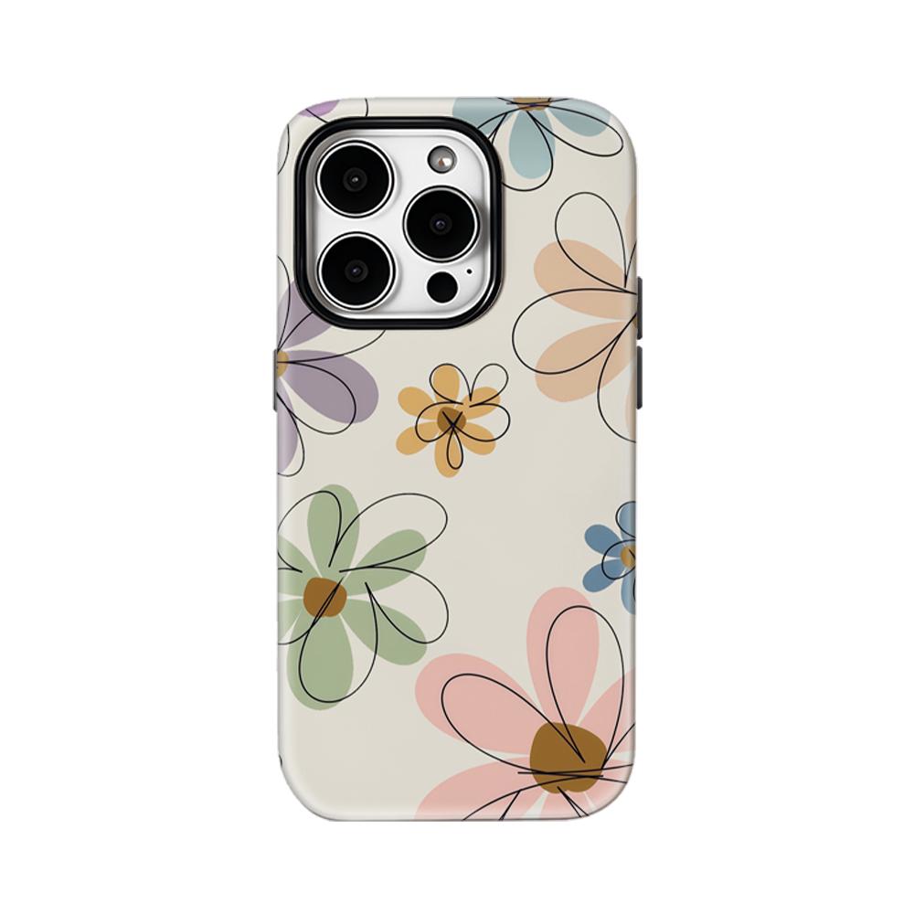 

Cute Flower Pattern Phone Case for IPhone 16 15 14 13 12 11 X XS XR XSMAX 7 8 Pro Max Plus Double-layer Back Cover IPHONEXSMAX