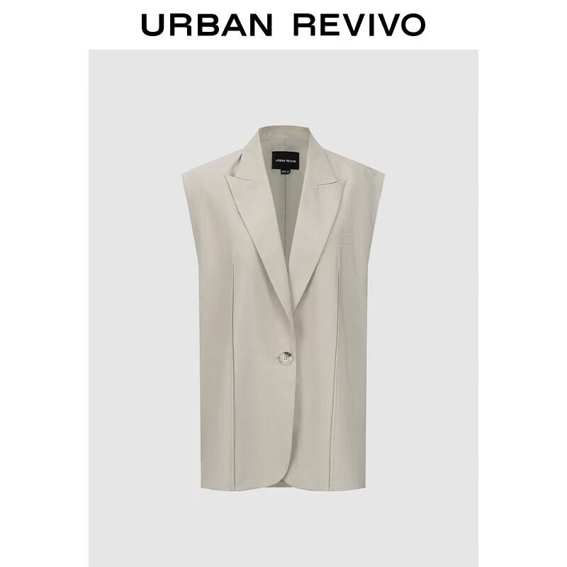 UR Women s Elegant One-Button Sleeveless Vest M