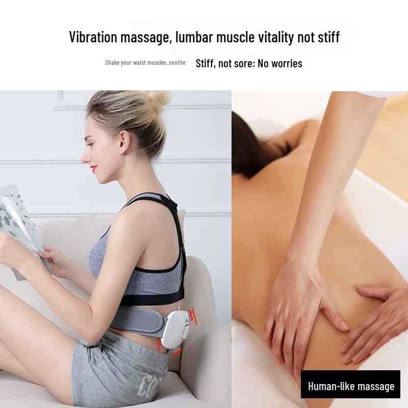 Hezheng Wireless Lumbar Massager with Heat & Pulse Therapy