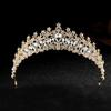 Gold Princess Wedding & Party Crown Headdress Hair Accessory