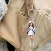 Elegant and Beautiful Acrylic Nurse Keychain - Medical Uniform Nurse Theme Keyring for Nurses Day Pendant Gift Souvenirs for Friends