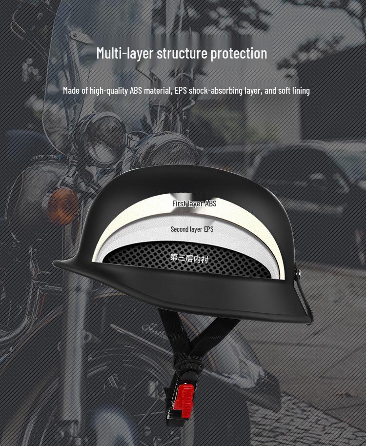 Unisex Half Motorcycle Helmet for Electric Vehicles - Model 307.