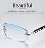 Shatar Frameless Diamond Cut Edge Reading Glasses For Men And Women Ultra LIght High-Definition Anti Blue Light Presbyopia
