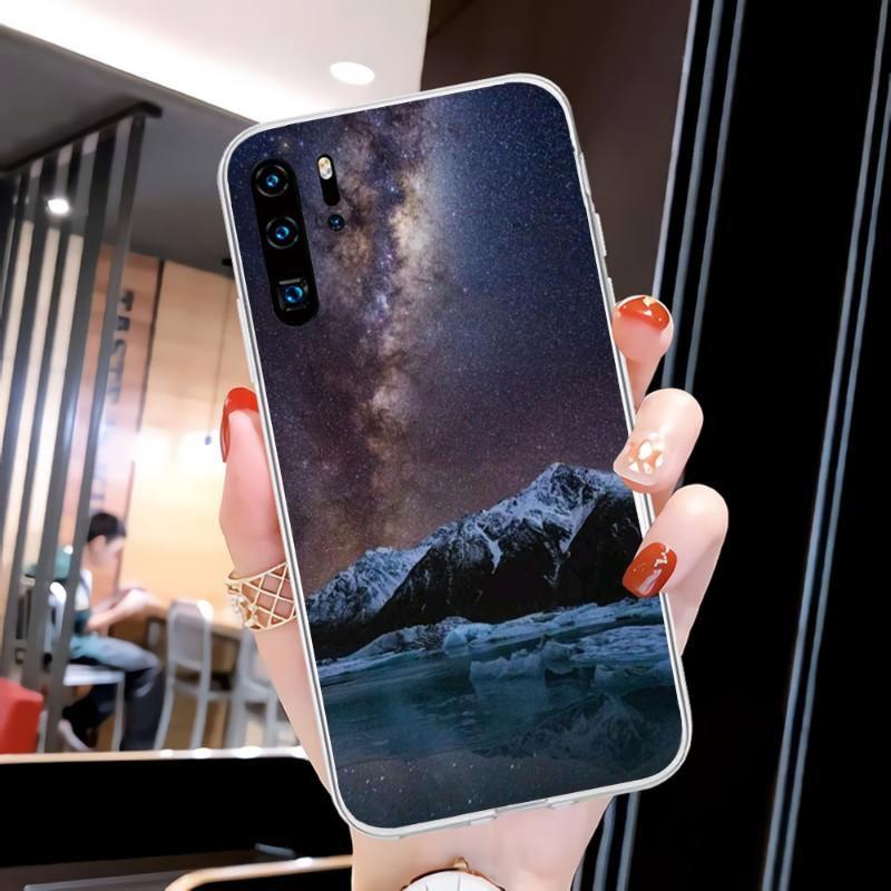 

Красивый чехол для телефона Cold Mountain для Huawei P50 P40 P30 Pro Mate 40 30 Pro Nova 8 8i Y7P Honor Прозрачный чехол для телефона Honor 9C