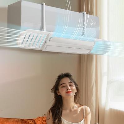 Guide télescopique pour climatiseur Couvercle Direction du vent réglable Déflecteur de sortie d'air Chambre à coucher