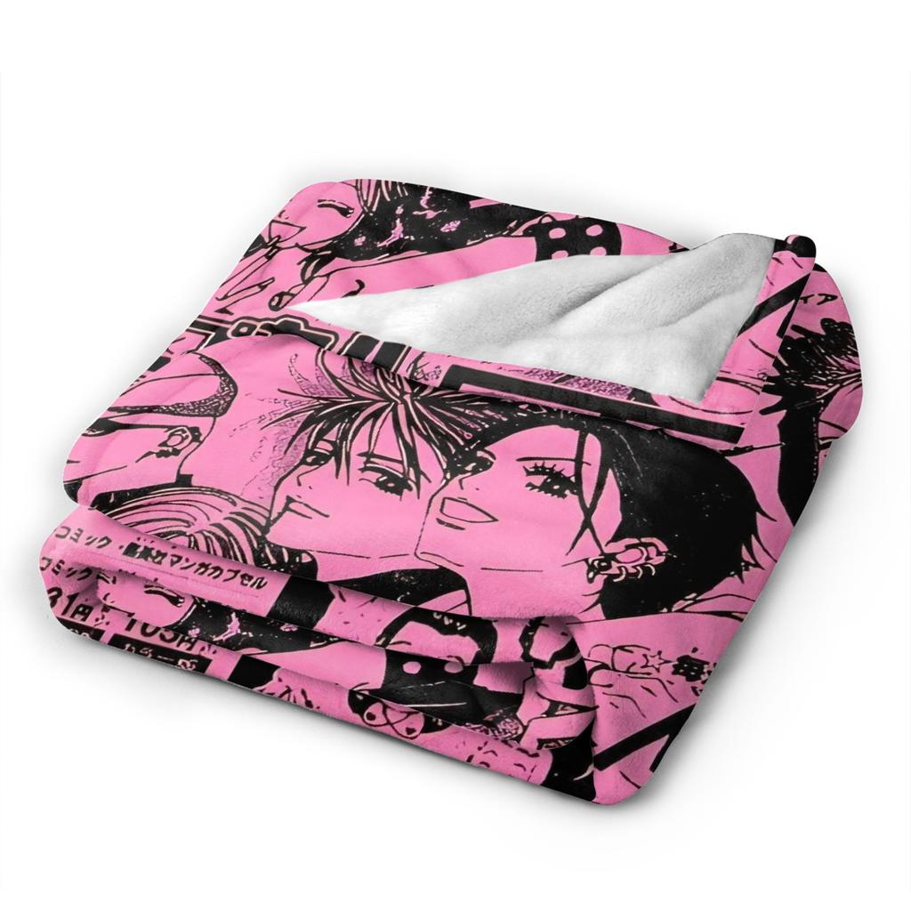 Koce z Anime Nana Jakość Miękkie Ciepłe Pościel Kocyki Zimowe Dzieci Dorosły Kanapa Fotel Sofa Łóżko Zabawny Narzuta
