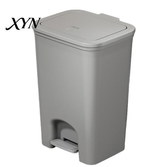 Narrow Trash Can Pedal Can, with Dual-mode Lid, Easy Access Garbage Modern Bathroom Waste Odor-proof Slim Solid Color Basket, for And Kitchen Bin