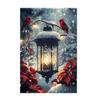 Christmas snowmanGarden Flag 12x18 Inch Double Sided for Courtyard Outdoor Welcome Flag Decoration (Excluding Flagpole)