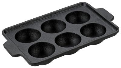 Eisenplatte Takoyaki-Platte Gusseisen 6-Loch-Platte B6 Größe Kein Würzen erforderlich UG-1570