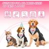 Pet Tuxedo Outfit with Matching Collar Ready Stock Dog Formal Wear Party Costume Premium Pet Clothes