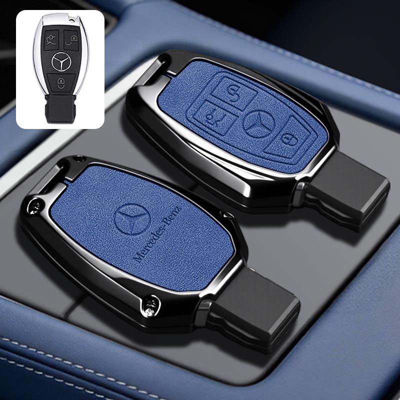 AABGY1 Alloy Car Key Case Cover Protector Holder Shell for Mercedes Benz A B G R Class GLA GLK W176 W204 W251 W463 Keychain Accessories