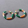 Summer Vacation Beach C-Shaped Ceramics Colorful Candy Color Exaggerated Earrings Earrings Female Niche Dopamine Earrings