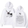 Mens Oversized Graphic Hoodie With Printed Letter Design Casual Long Sleeve Sweatshirt Streetwear