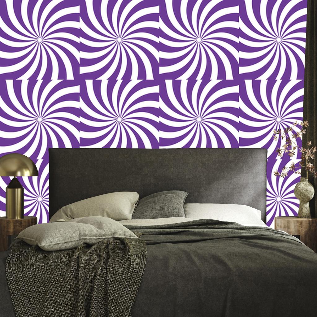 Hippie background wallpaper purple, white and lavender 50x1000