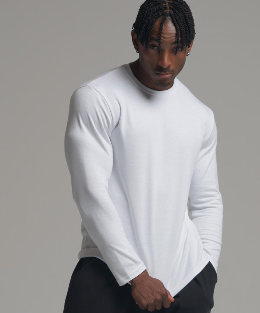 PHERMENON Muscle Fit Easy Long Sleeve - White