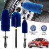 1pcs Car Wheel Rim Tire Cleaning Brush Soft Bristle Cleaner Non Scratch Car Detailing Washing Tool Soft Bristle Cleaner Car Care
