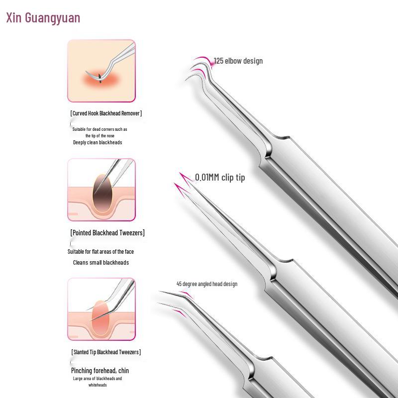 Blackhead & Acne Removal Tool Set: Beauty Needle for Squeezing & Extracting