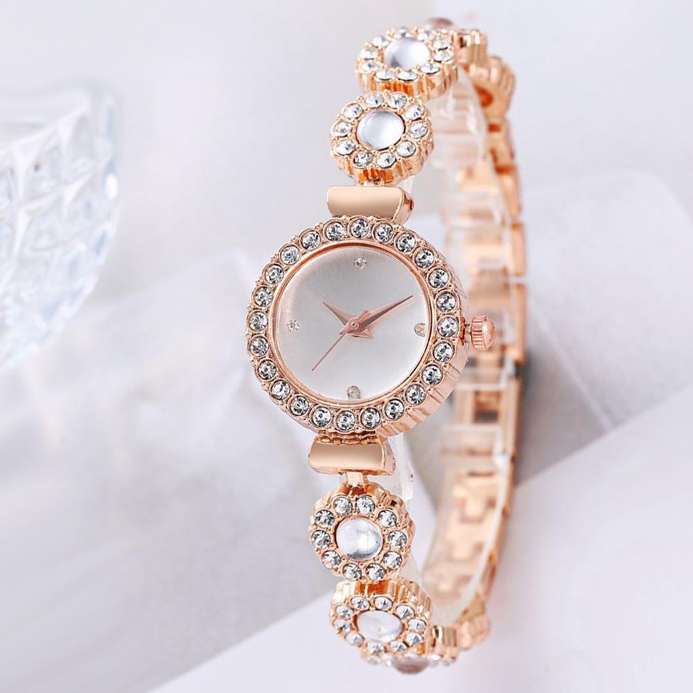 Nowa Moda Zegarki Damskie Prosty Zegarek Bransoletka Akrylowy Diament Zegarek Damski Zegarek Damski Luksusowy Zegarek Kwarcowy Relogio Feminino