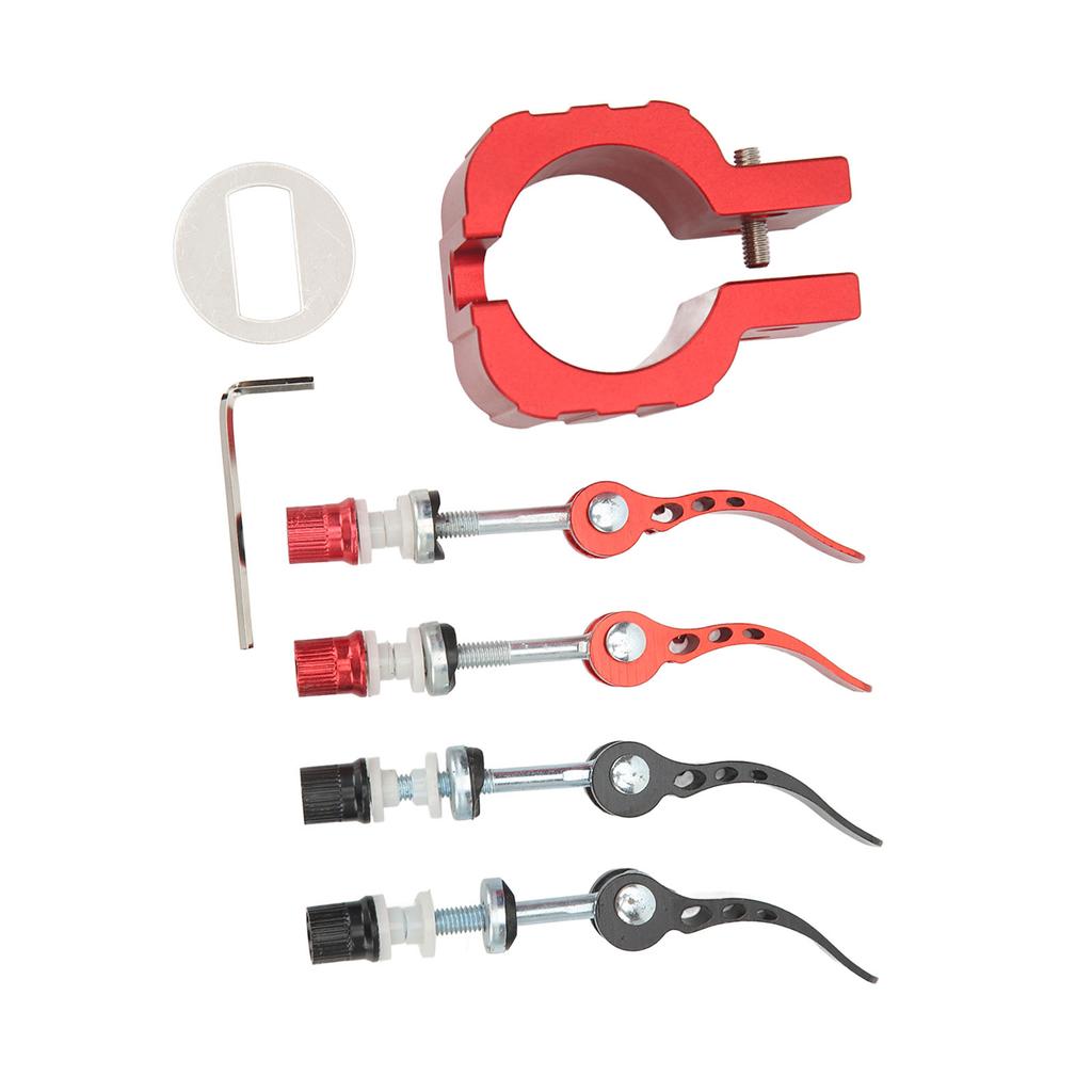 Klappklemme Elektroroller Robuster Schlossaufsatz Passend für ZERO 8X 10X 11X Elektroroller Rot